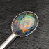 Vintage Sterling Silver Teaspoon Set of 6 Opal Decorated Case